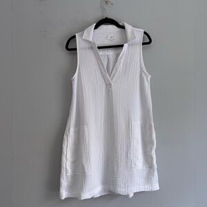 chinese dress ladies Gray Linen Dress with Belt